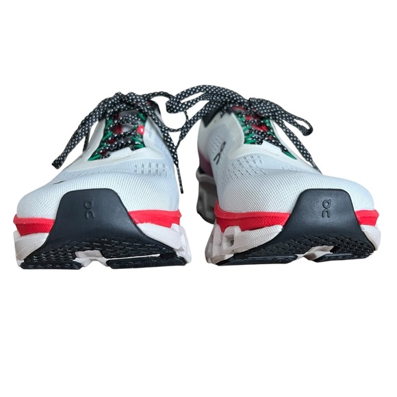 On Women’s Cloudmonster 2 Ivory Red Comfy Lightweight Running Shoes Size 9 - Picture 3 of 10